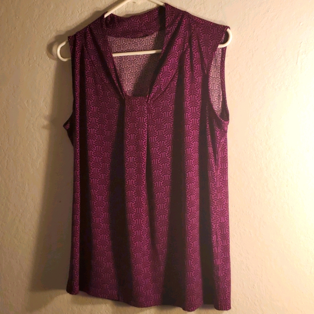 Pink & black top